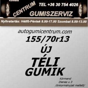 155 70r13 új téli gumi-téligumi-téli gumi-új gumik-új téli gumiabroncs-