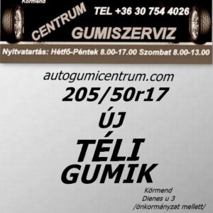 205 50r17 új téli gumi-téligumi-téli gumi-új gumik-új téli gumiabroncs-