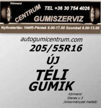 205 55R16 új téli gumi-téligumi-téli gumi-új gumik-új téli gumiabroncs-