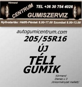 205 55R16 új téli gumi-téligumi-téli gumi-új gumik-új téli gumiabroncs-