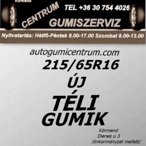 215 65R16 új téli gumi-téligumi-téli gumi-új gumik-új téli gumiabroncs-