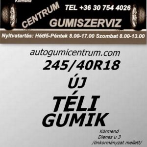 245 40R18 új téli gumi-téligumi-téli gumi-új gumik-új téli gumiabroncs-