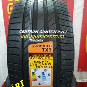 275/30r19 Tracmax akciós nyári