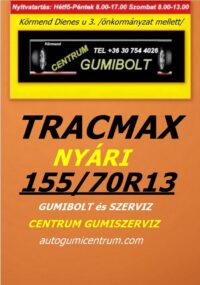 155 70R13 tracmax-uj-nyari-gumi-gumibolt-es-szerviz-centrum-gumiszerviz-kormend-nyari-gumi