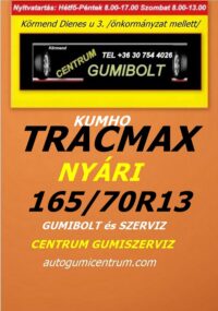 165 70R13 tracmax-uj-nyari-gumi-gumibolt-es-szerviz-centrum-gumiszerviz-kormend-nyari-gumi