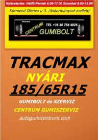 185 65R15 tracmax-uj-nyari-gumi-gumibolt-es-szerviz-centrum-gumiszerviz-kormend-nyari-gumi