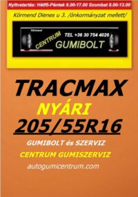 205 55R16 tracmax-uj-nyari-gumi-gumibolt-es-szerviz-centrum-gumiszerviz-kormend-nyari-gumi