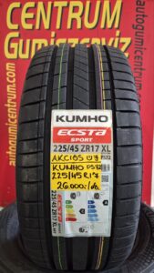 225/45R17 KUMHO PS 72 nyári gumi.Kumho Ecsta Sport PS72 225/45 R17 94Y XL nyári gumi
