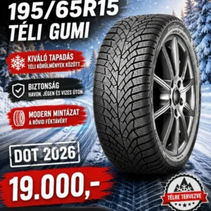 195 65r15 KUMHO téli gumi - DOT 2026