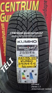 215 55r16 KUMHO új téli gumi- kumho téligumi-215 55r16