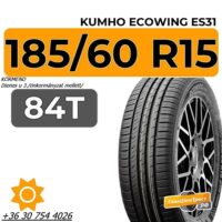 185 60 R15 84T XL Kumho EcoWing ES31 centrum gumiszerviz kft-gumibolt és szerviz-