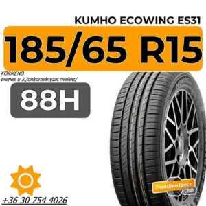 185 65 R15 88H Kumho EcoWing ES31 centrum gumiszerviz kft-gumibolt és szerviz-