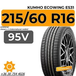 215 60 R16 95V Kumho Ecowing ES31