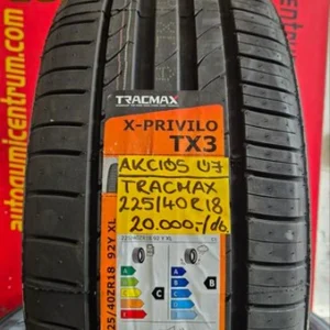 225 40R18 Tracmax akciós nyári gumi - 225 40R18 Tracmax x-privilo tx3 akciós nyári gumi