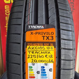 225 40R18 Tracmax akciós nyári gumi - Tracmax X-Privilo TX-3 225 40 ZR18 92Y (XL) - 225 40R18 akciós nyári gumi