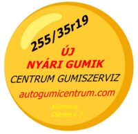 255/35r19 új nyári gumi 