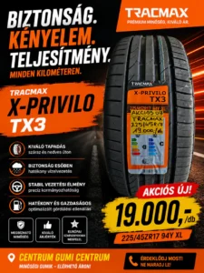 tracmax x-privilo tx3-225 45r17 akcios nyári gumi-225 45r17 - autogumicentrum