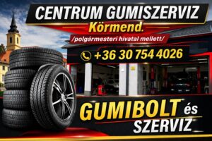 CENTRUM-GUMISZERVIZ - gumibolt és szerviz - autogumicentrum - Kormen-polgarmesteri-hivatal-mellett-