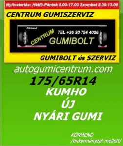 175-65R14-kumho-uj-nyari-gumi-centrum-gumiszerviz-autogumicentrum-gumibolt-es-szerviz-kormend - 175-65R14-kumho-akcios-nyari-gumi-