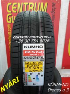 225-50R17 kumho új nyári