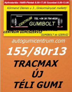 155 80r13 tracmax-uj-teli-gumi-autogumicentrum-centrum-gumiszerviz-kormend-gumibolt-es-szerviz-