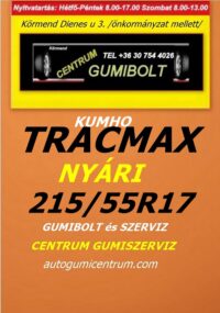 215 55R17 tracmax-uj-nyari-gumi-gumibolt-es-szerviz-centrum-gumiszerviz-kormend-nyari-gumi