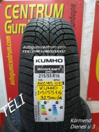 215/55r16 KUMHO új téli gumi