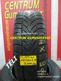 195/60r15 használt téli gumi Platin 4db