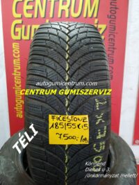 185/55r15 használt téli gumi Firestone 2db