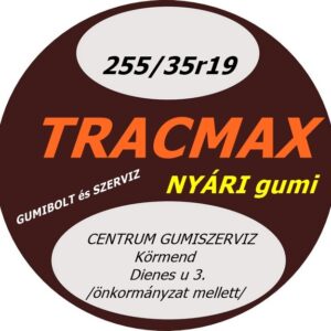 255/35r19 Tracmax új nyári 