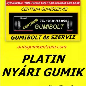 platin nyári gumik webaruhaz-centr -autogumicentrum