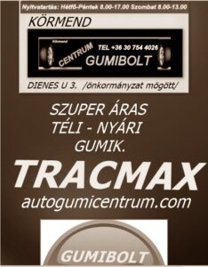tracmax téli-gumik gumibolt és szerviz