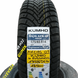 175 65R14 KUMHO négyévszakos gumi - all season - minden évszakban - egesz évben gumi - 4évszakos - 4 évszakos