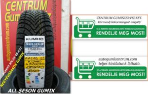 175 65r14 négyévszakos gumi - all season gumik-175 65r14 kumho négyévszakos gumi - all season gumik- 4 évszakos-