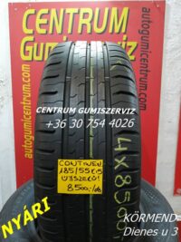 185/55r15 használt nyári gumi Continental 4db