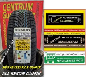 195 65r15 kumho négyévszakos gumi - all season gumik-