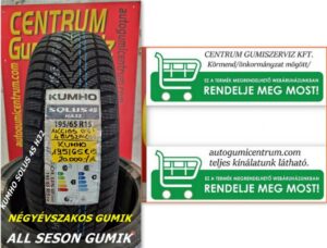 195 65r15 kumho négyévszakos gumi - all season gumik- 195 65r15 négyévszakos gumi - all season gumik-