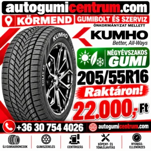 205 55r16 Kumho négyévszakos gumi-autogumicentrum