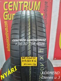 205/60r16 használt nyári gumi Bridgestone 4db