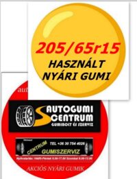 205/65r15 használt nyári gumi