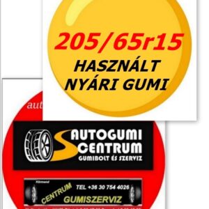 205/65r15 használt nyári gumi