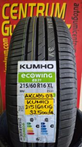 215 60R16 új KUMHO nyári gumi - 215 60R16 KUMHO nyári gumi - Kumho  ECOWING ES31 215 60 R16 95V nyári gumi