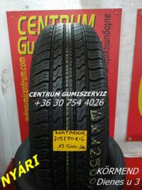 215/70r16 használt nyári gumi Matador 4db