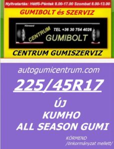 225 45R17 kumho-all-seasn-gumi-centrum-gumiszerviz-autogumicentrum-gumibolt-es-szerviz-kormend-kumho-negyevszakos-gumi