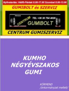 kumho négyévszakos gumi- centrum gumiszerviz-autogumicentrum-gumibolt és szerviz-kormend-all season