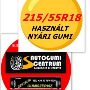 215/55r18 használt nyári gumi