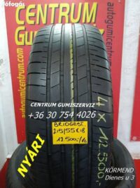 215/55r18 használt nyári gumi Bridgestone 4db