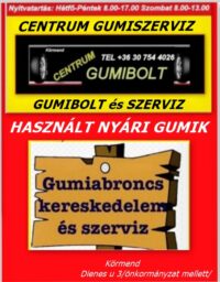 hasznalt nyari-gumi-gumibolt-es-szerviz-centrum-gumiszerviz kft kormend-nyari-gumi-gumiabroncs kereskedés és szerviz-