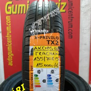 135/70 R15 Tracmax nyári gumi 2DB