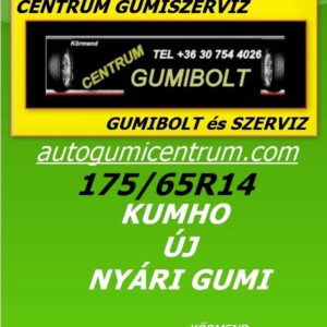 175 65R14 kumho új nyári gumi- centrum gumiszerviz-autogumicentrum-gumibolt és szerviz-kormend